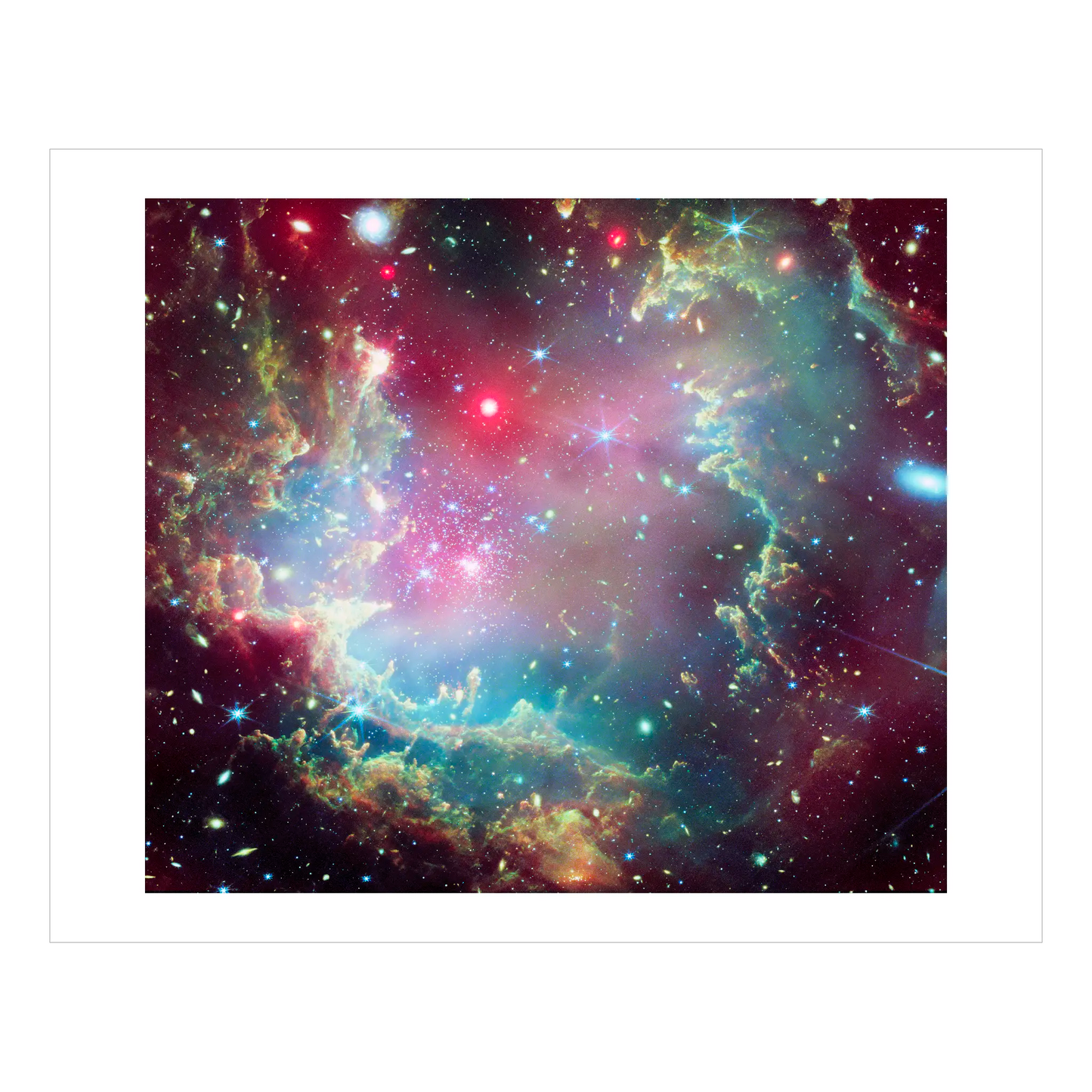 A Cosmic 'Wreath' Displaying Stellar Circle of Life (Webb & Chandra composite)