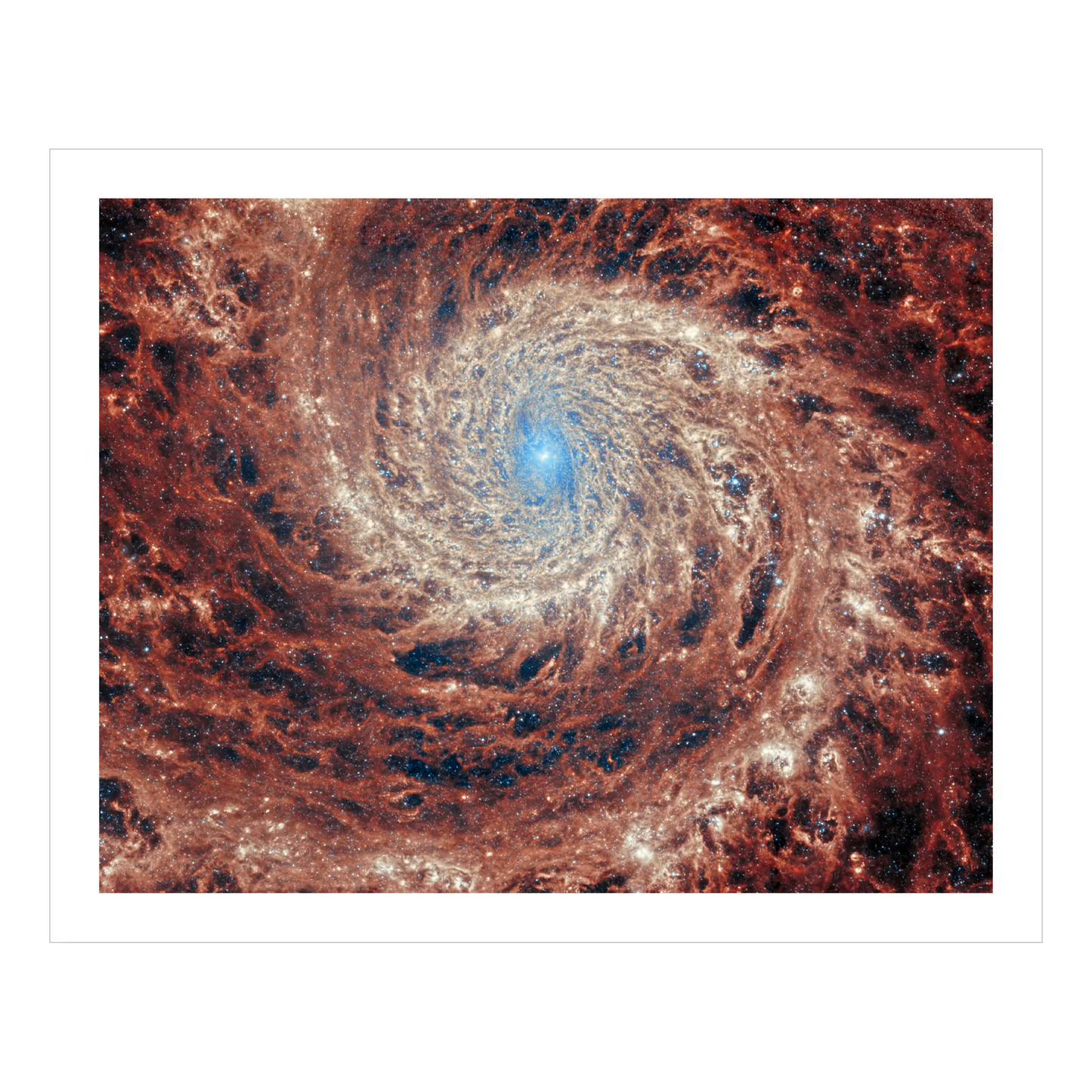 Spiral Galaxy M51 (MIRI) - section