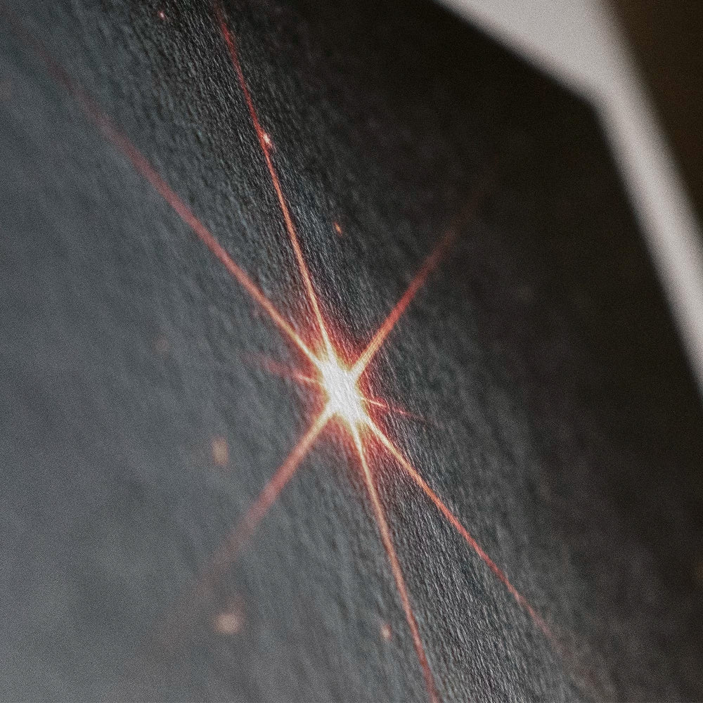 Print of a bright star on Hahnemuhle Photo Rag Metallic Paper