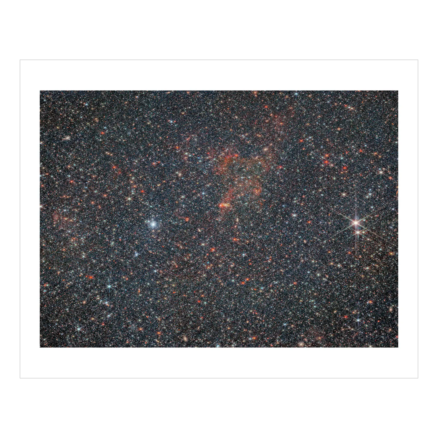 The Countless Stars of Irregular Galaxy NGC 6822