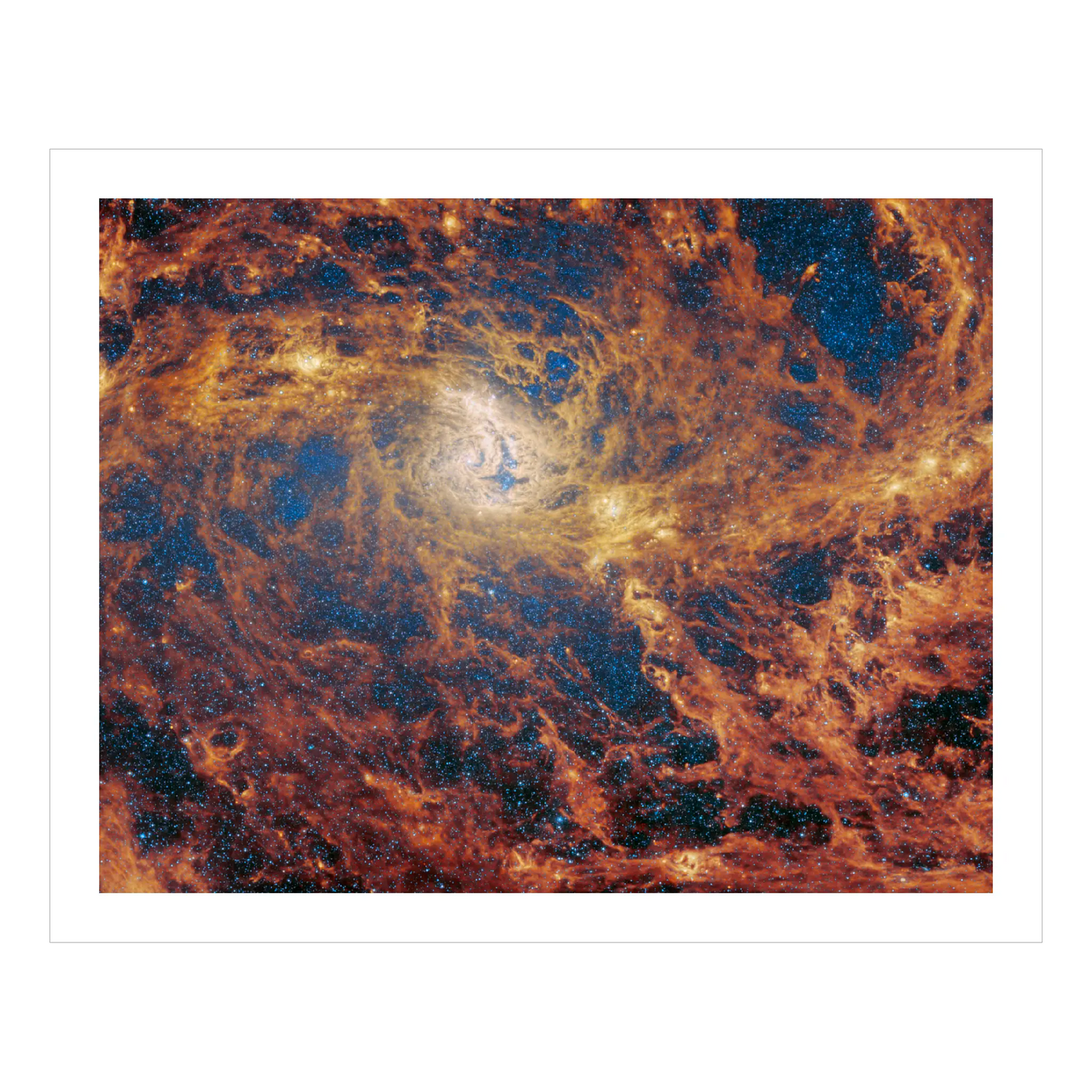 Spiral Galaxy M83 (MIRI image) - section
