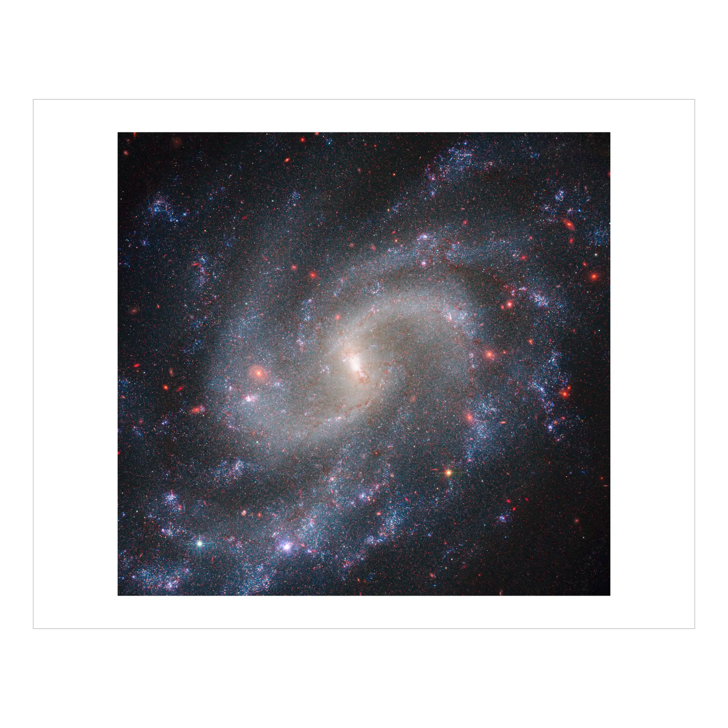 Spiral Galaxy NGC 5584 (Webb & Hubble composite)