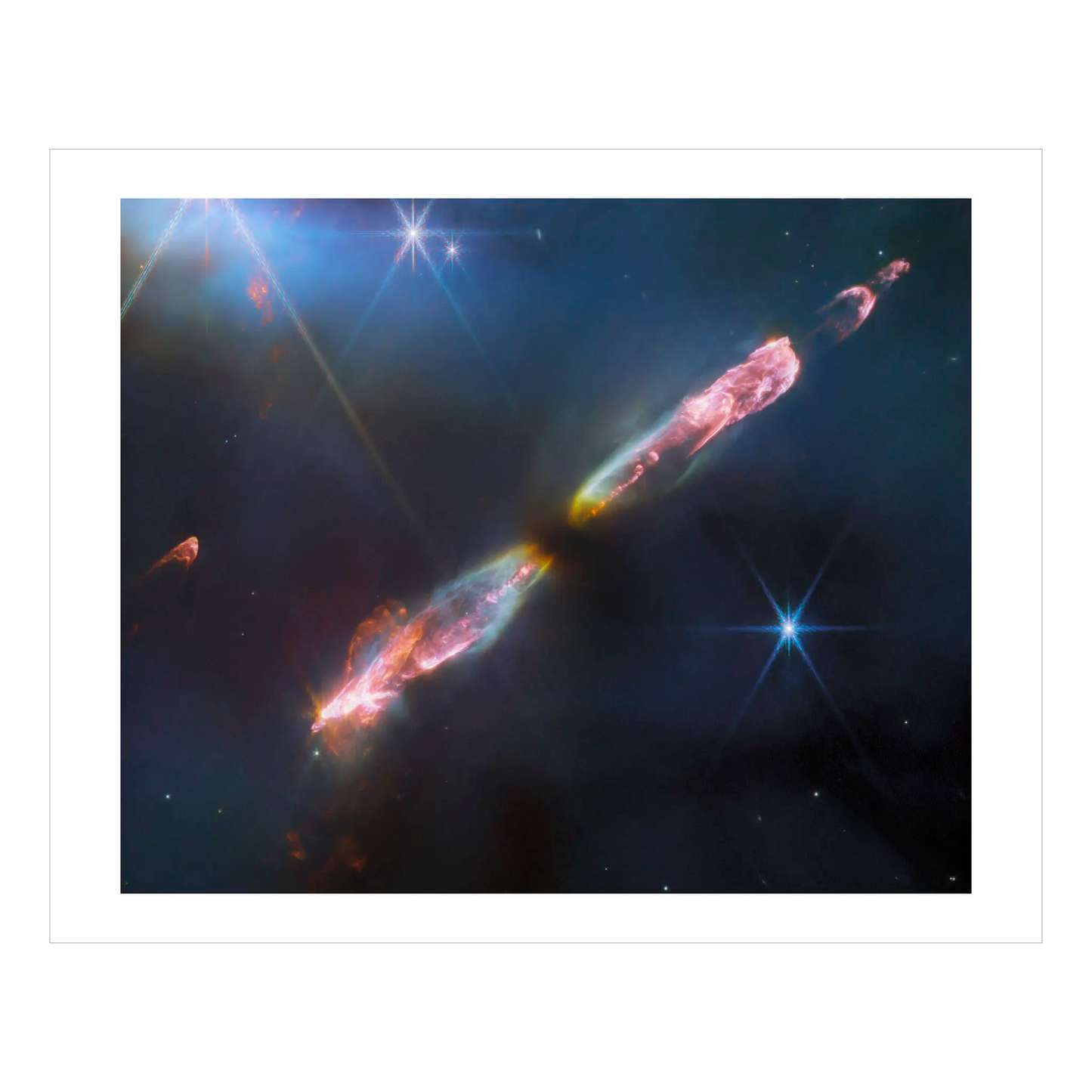 Supersonic Outflow of Young Star (Herbig-Haro 211)