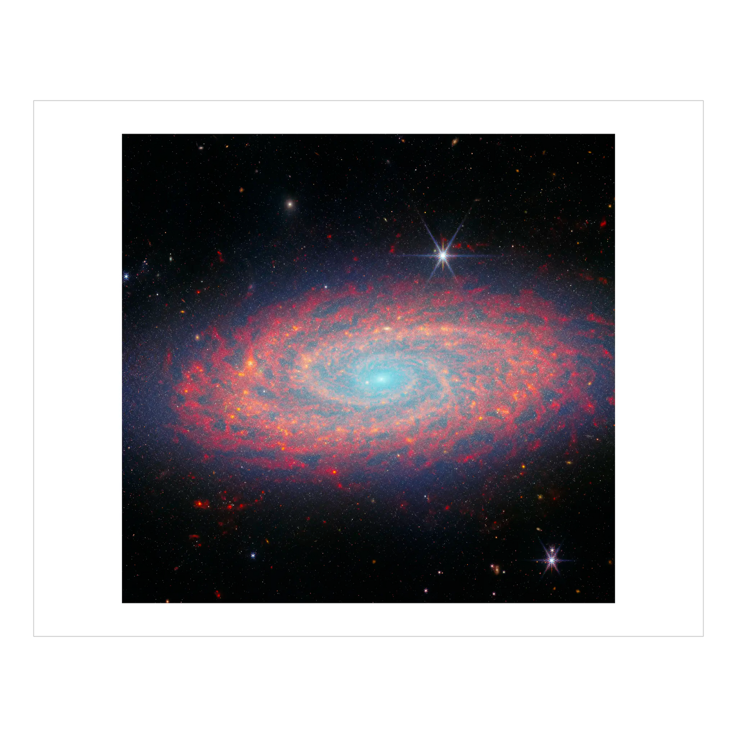 Tracing Spiral Arms in Infrared (Galaxy NGC 2090)