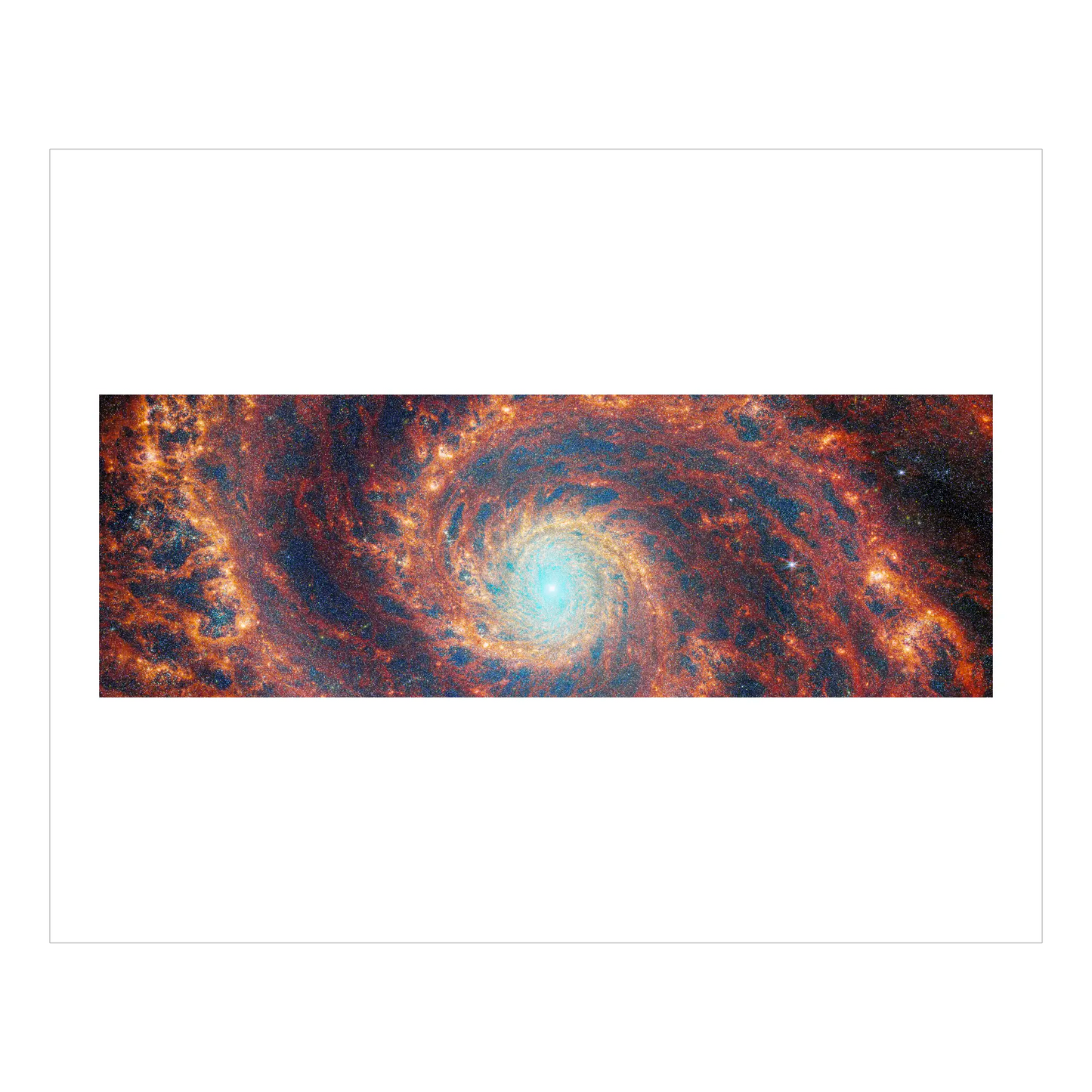 Spiral Galaxy M51 (MIRI & NIRcam combined)