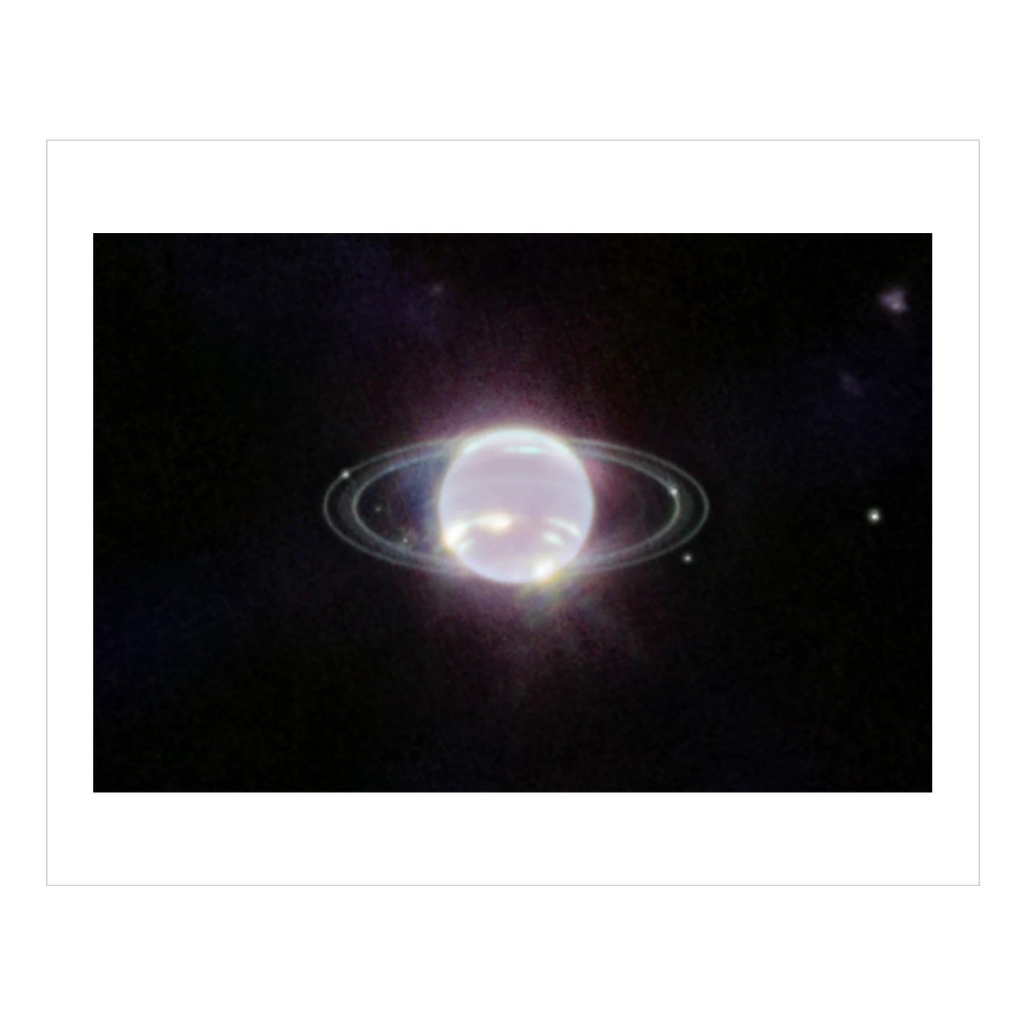 Rare View of Neptune's Rings (close up)