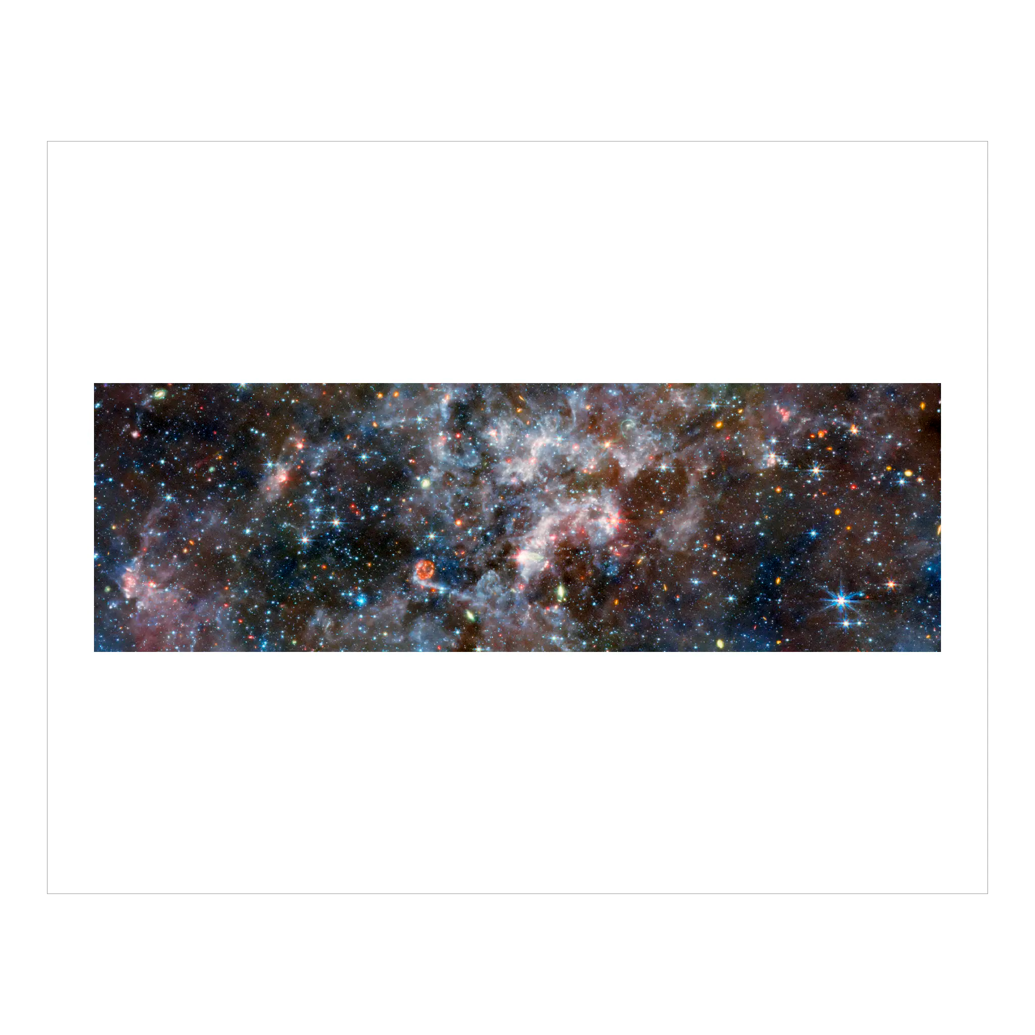 Galaxy NGC 6822 (MIRI image) – James Webb Space Telescope Prints