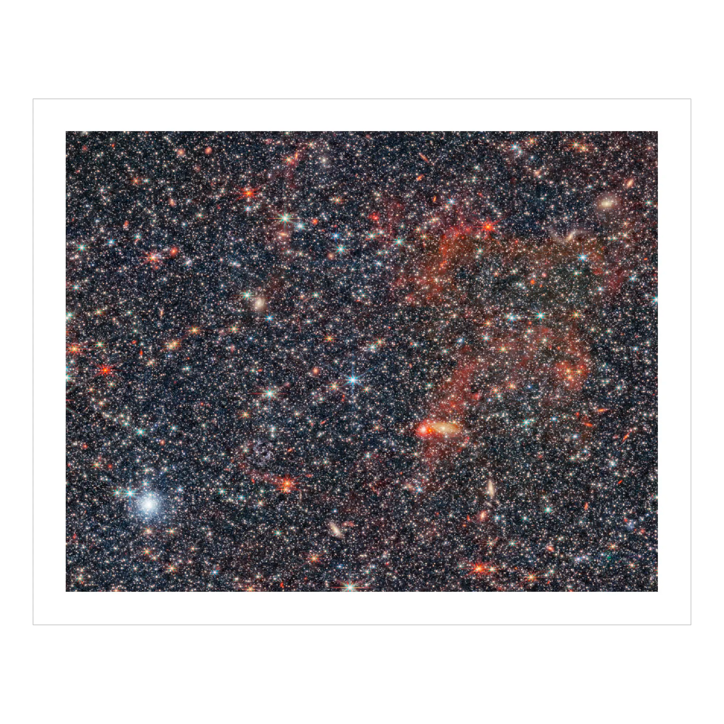 Galaxy NGC 6822 (NIRCam image) - Section