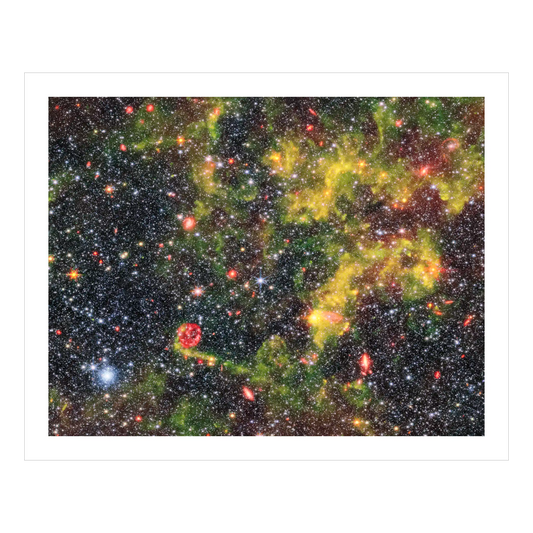 Galaxy NGC 6822 (NIRCam & MIRI combined) - Section