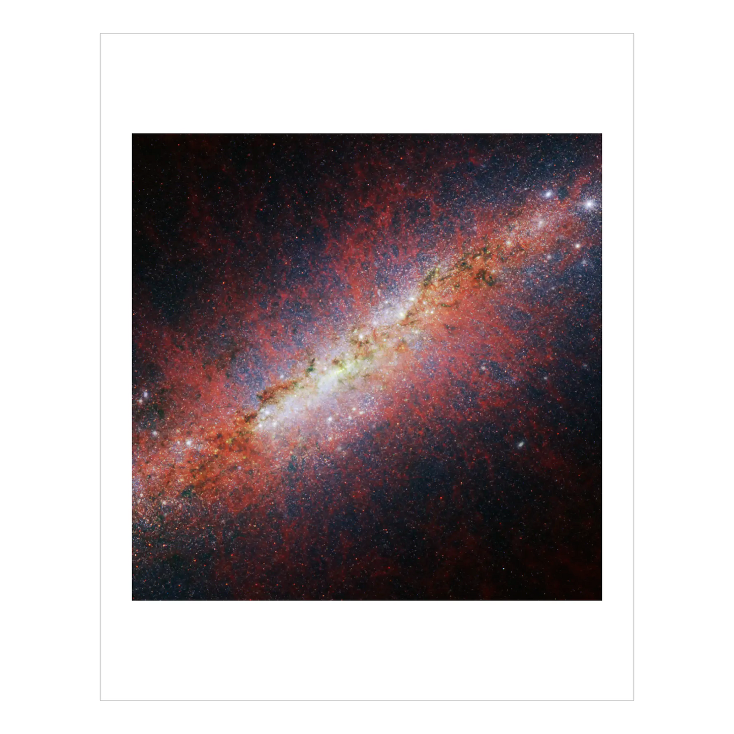 Starburst Galaxy Messier 82 (NIRCam - longer wavelengths)