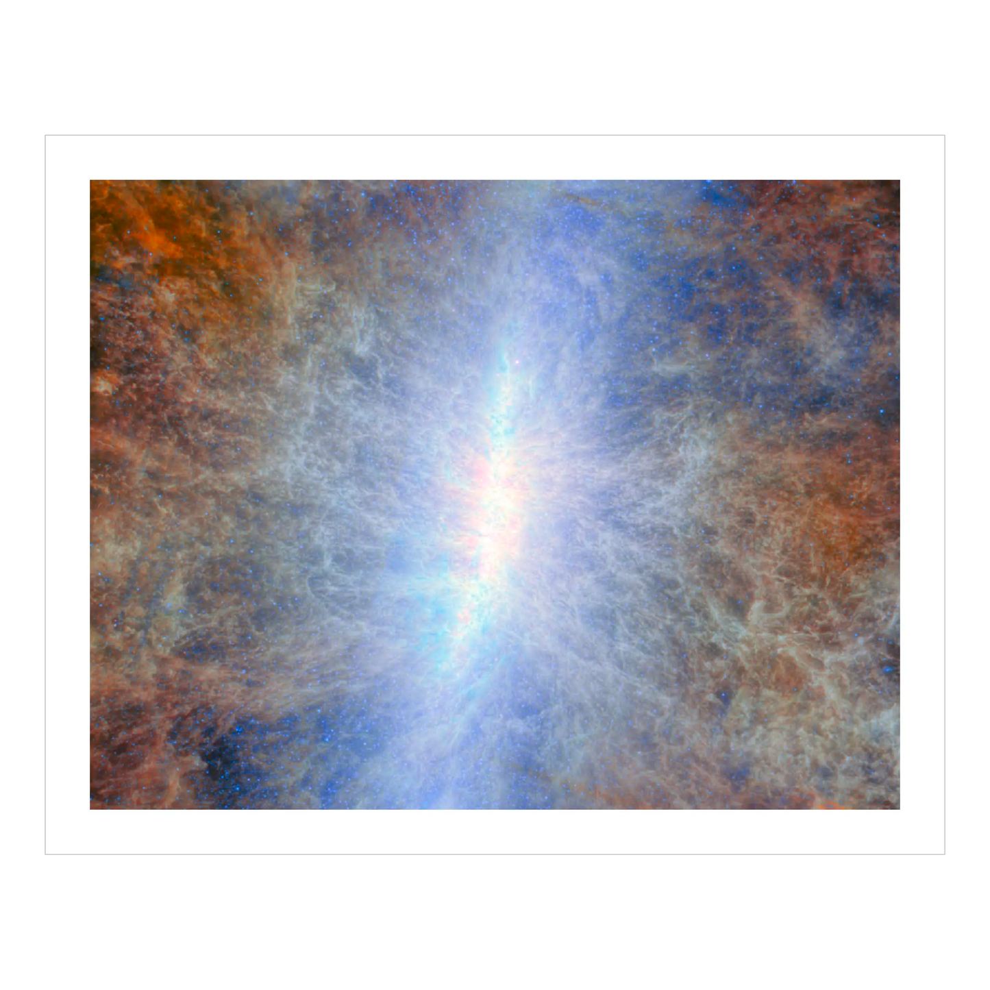 The Cigar Galaxy in Infrared - Messier 82 (MIRI) - section