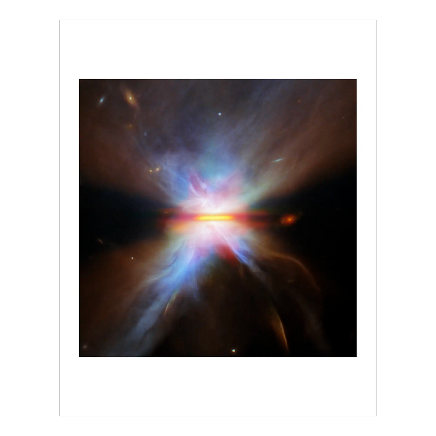 Dusty Wisps of a Planet-Forming Disc (IRAS 04302) - closer view
