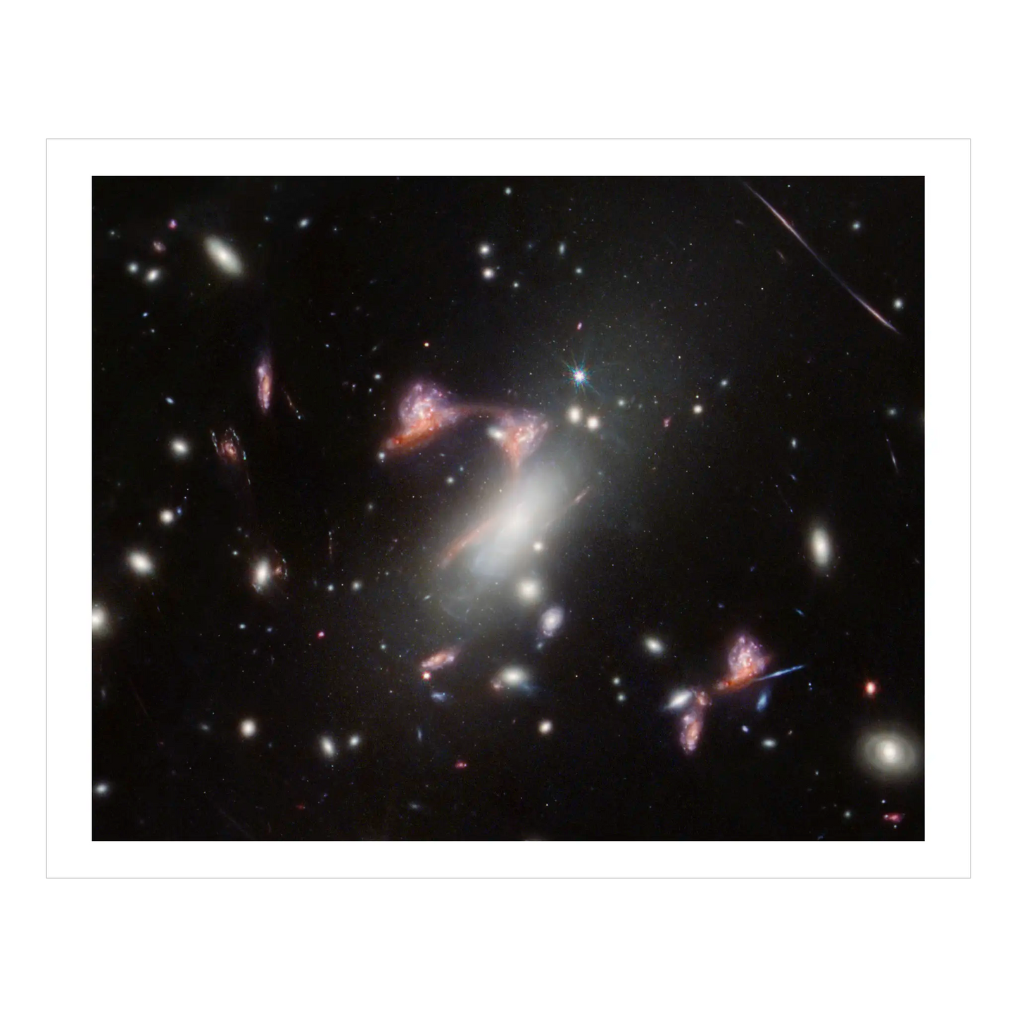 Lensed Question Mark Galaxy (NIRCam)