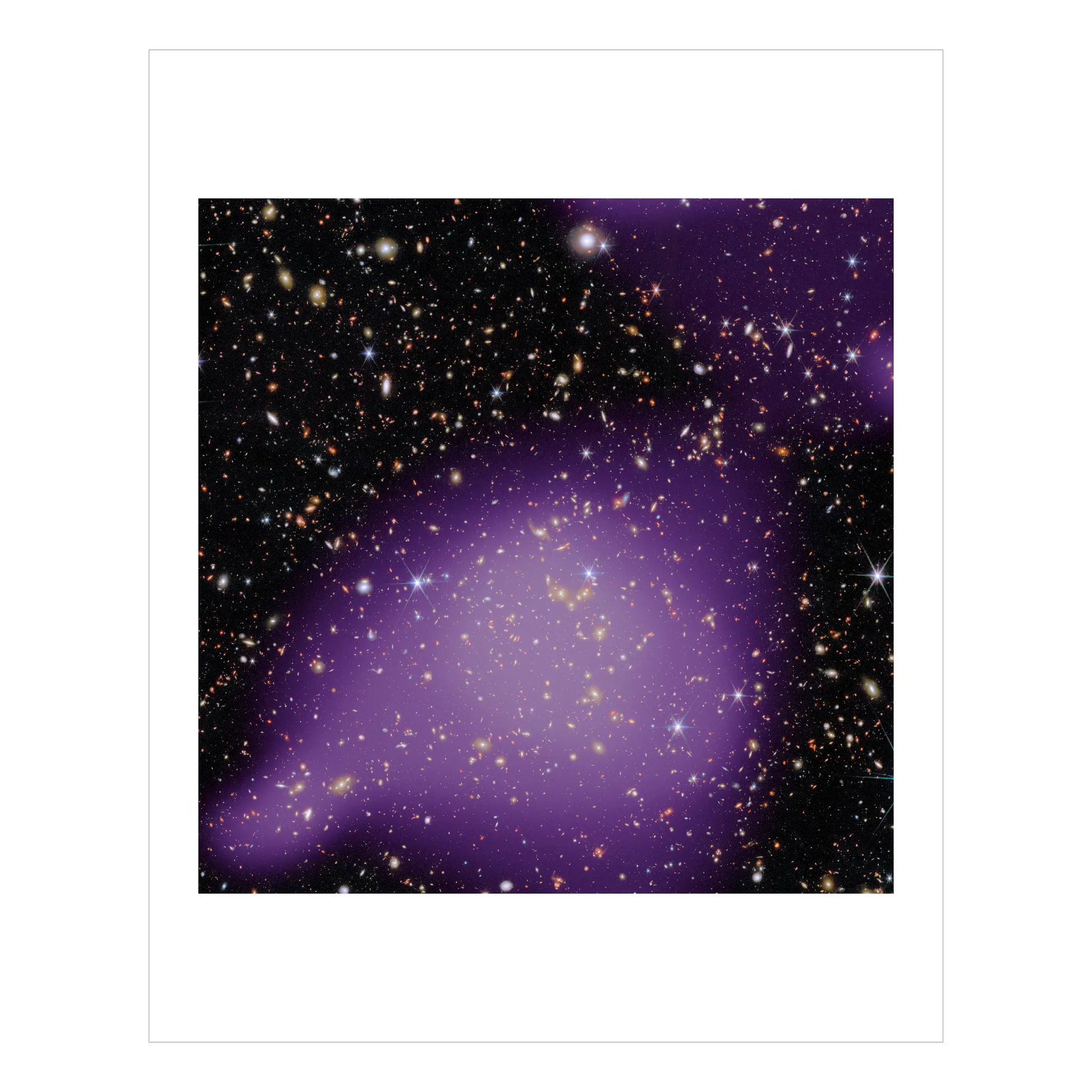 A Visual Feast of Galaxies from Infrared to X-ray (Webb, Hubble, Chandra, Newton composite)