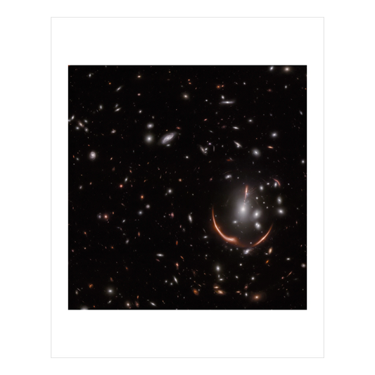 Galaxy Cluster MACS J0138 Showing Gravitational Lensing