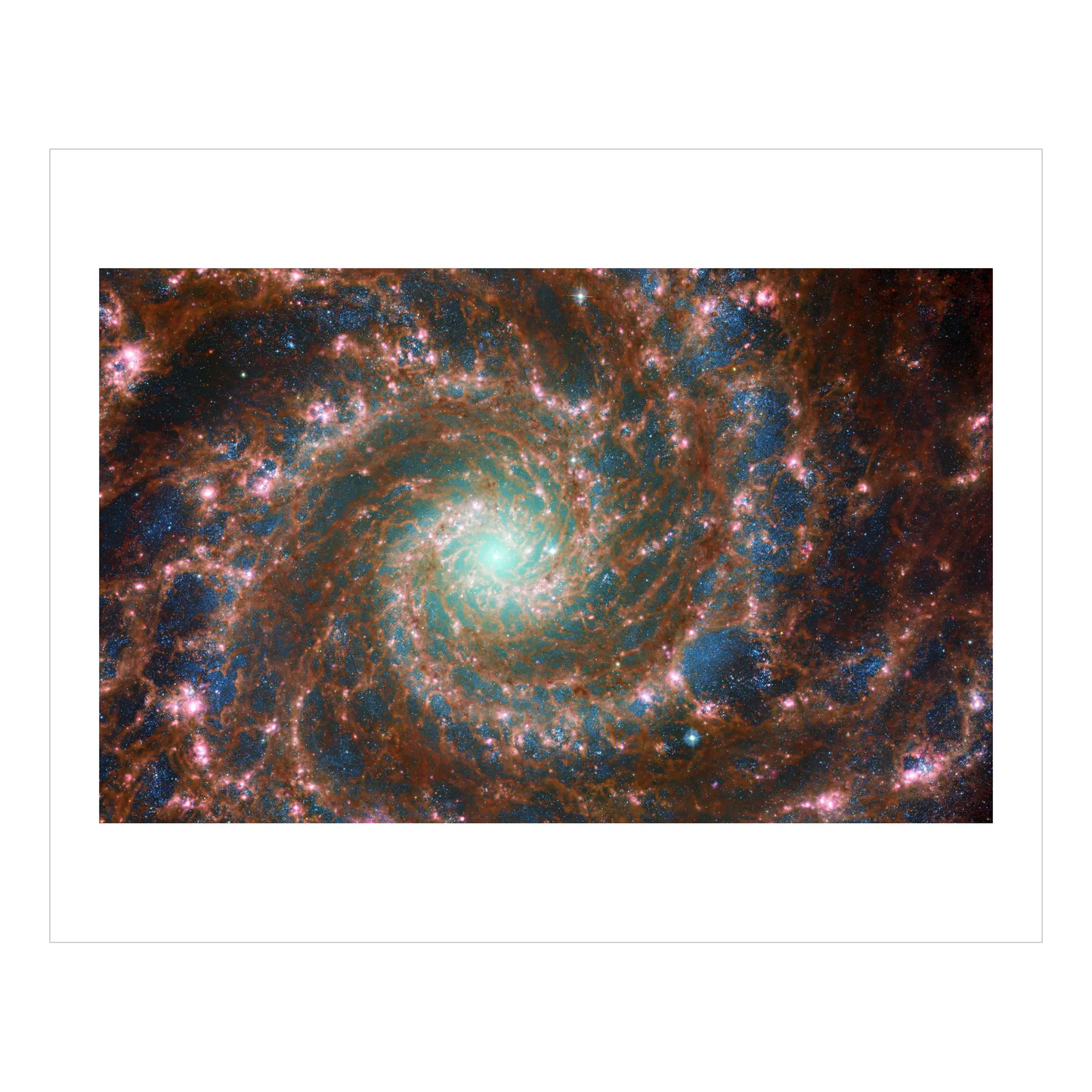 Phantom Galaxy M74 Across the Spectrum - Composite