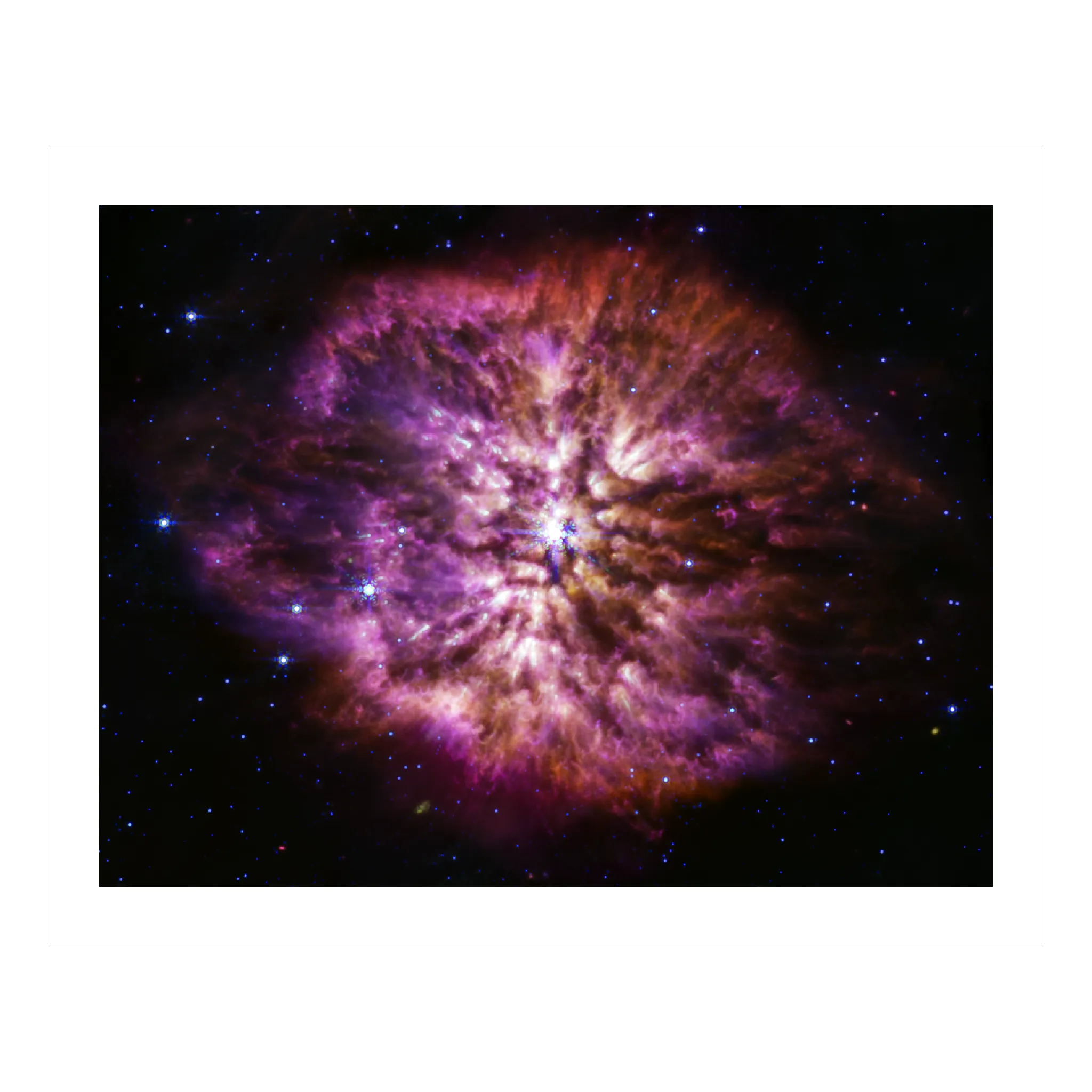 Rare Prelude to Supernova (MIRI Image) – James Webb Space Telescope Prints