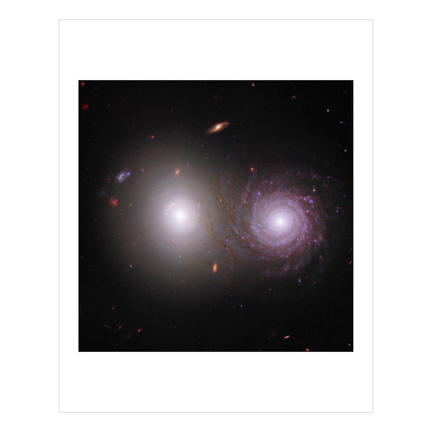 Galaxy Pair VV 191 - Webb and Hubble Composite