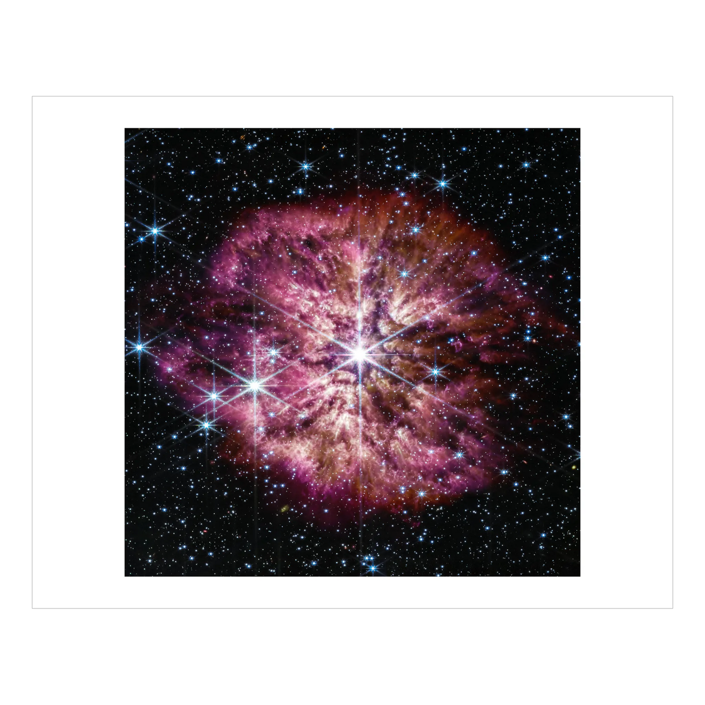 Rare Prelude to Supernova (NIRCam and MIRI Image)
